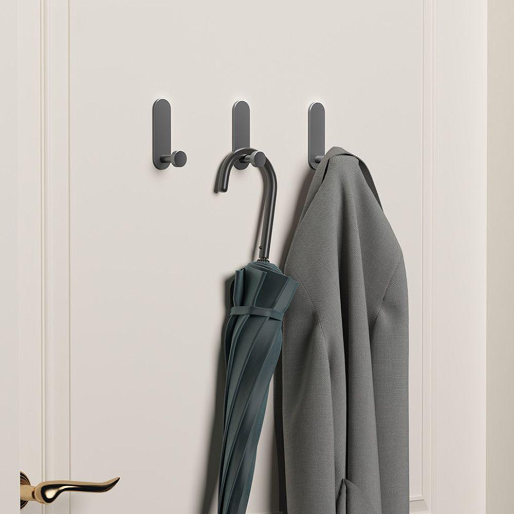 2 шт./компл. Космический алюминий Без сверления Самоклеящиеся Вешалки для полотенец Крючок для душа Крючок для халата Настенная вешалка