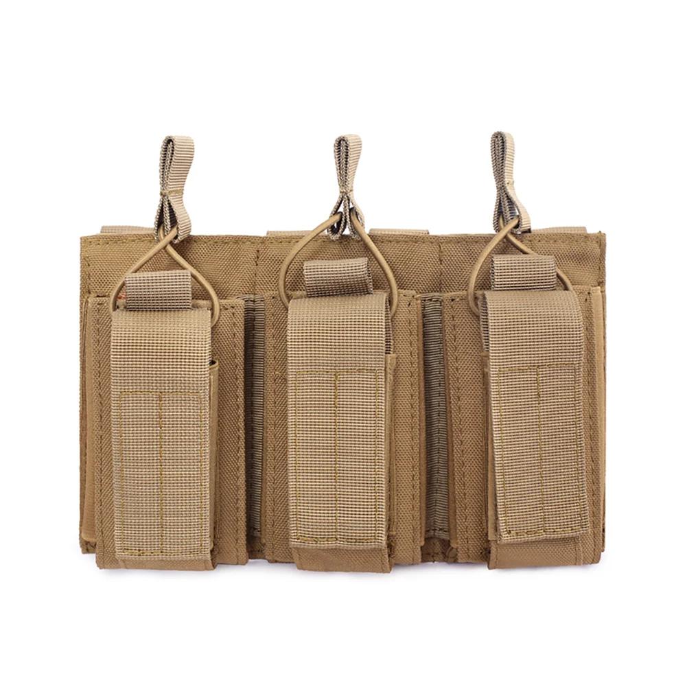 Система тройных подсумков для магазинов Molle, универсальная обойма для магазинов M4 M14 M16 AK AR Glock 1911 9 мм