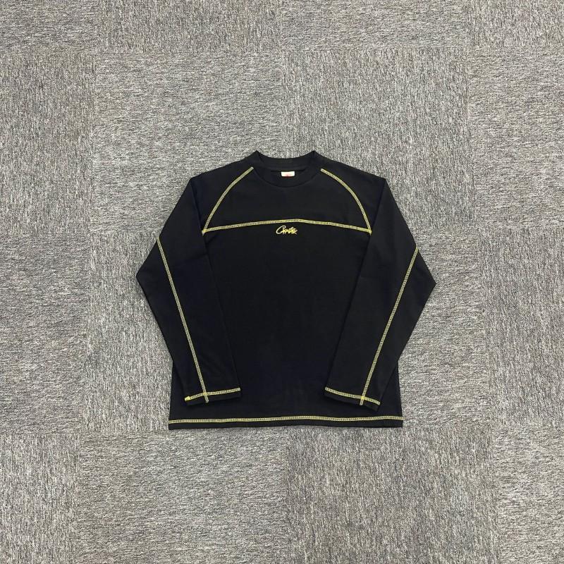 Corteiz Alcatraz Embroidered Letter Patchwork Fleece Lined Hoodie Jogger Set Unisex Casual Streetwear