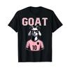 GOAT 10 Shirt for Men Women Kids Funny Soccer T-Shirt