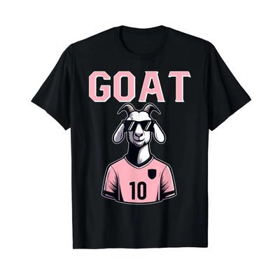 Футболка GOAT 10 для мужчин, женщин, детей, смешная футбольная футболка