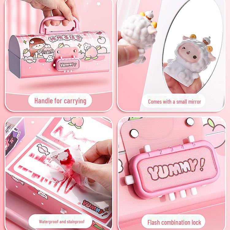 Умный двухслойный пенал для девочек с паролем — стильный и портативный для учеников начальной школы