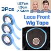3Pcs Transparent Hair System Tape 3yards Double Sided Wig Tape Lace Front Wig Tape Hair Extensions