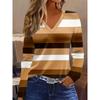 Coded Women's Fashion Women's V-Neck Long Sleeve T-Shirt