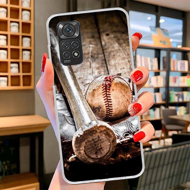 Baseball Sport Cover Phone Case For Xiaomi Redmi Note 15 14 13 12 11 10 Pro Plus 14S 12S 11S 11T 11E 10S Soft Fundas Shell Redmi