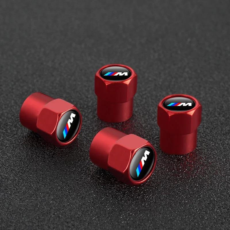 4Pcs Car Styling Wheel Tire Valve Caps Cover For BMW M Sports E36 E39 E46 E60 E90 E90 F10 F30 G20 G21 G30 G11 F15 X5 Accessories FGD9