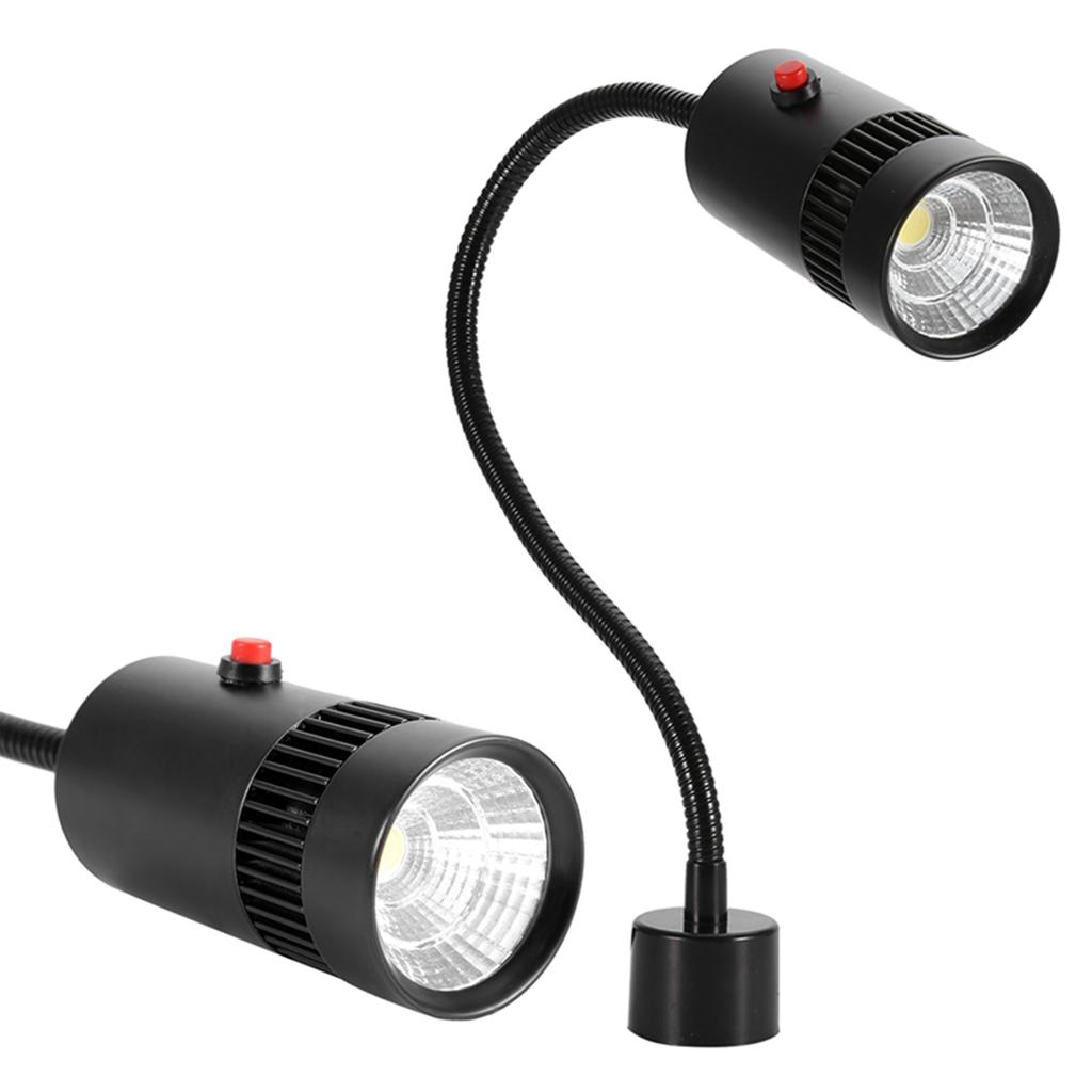 7W  LED Adjustable Neck Machine Tool Lathes Lamp Magnetic Mount