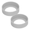 [Set of 2] Anti-Scratch Silicone Bottom Covers for Water Bottles, Soup Jars, and Tumblers, Anti-Slip, 6.5cm and 7cm (Gray/6.5cm) PR-BOTSILI-65