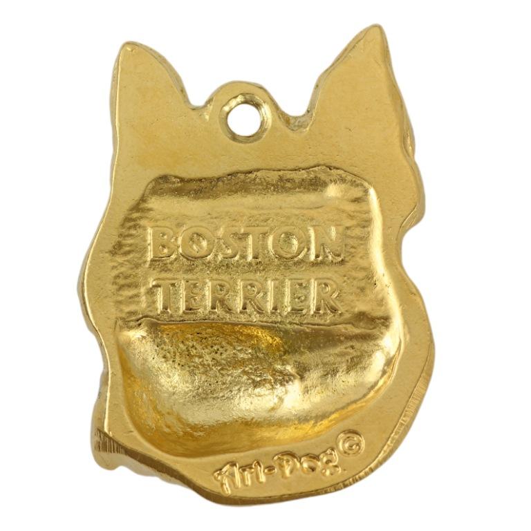 Бостон-терьер, американский джентльмен - позолоченный брелок с собакой, украшение для сумочки, роскошный аксессуар от бренда Art-Dog