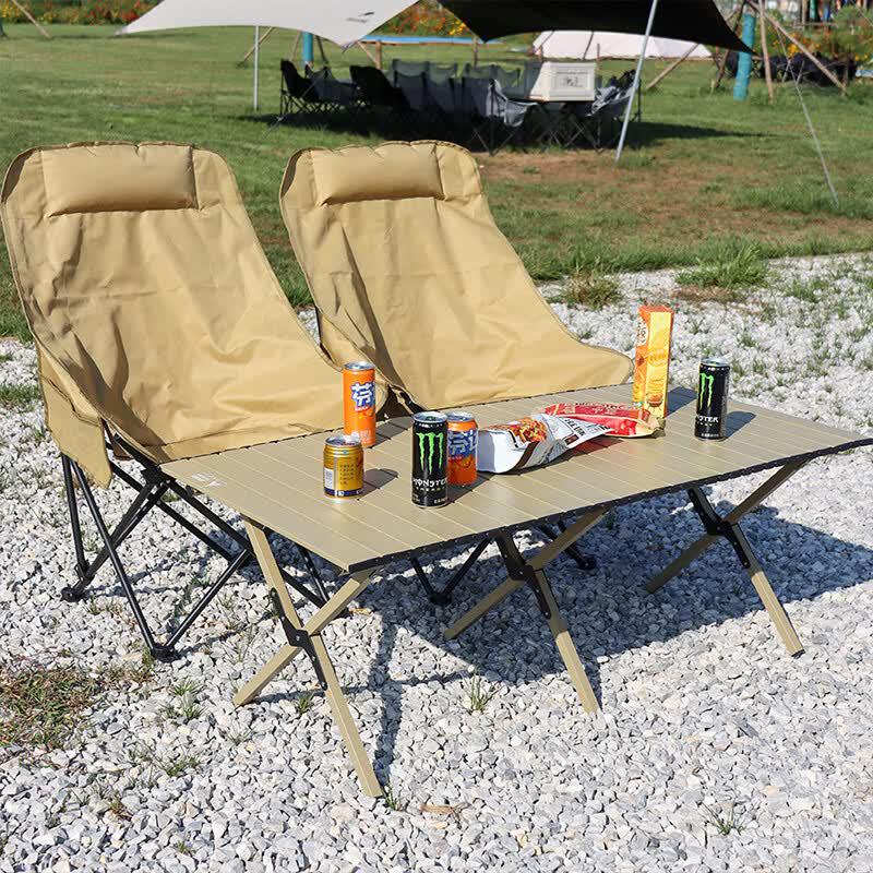 Huahengzhen Portable Folding Outdoor Moon Chair