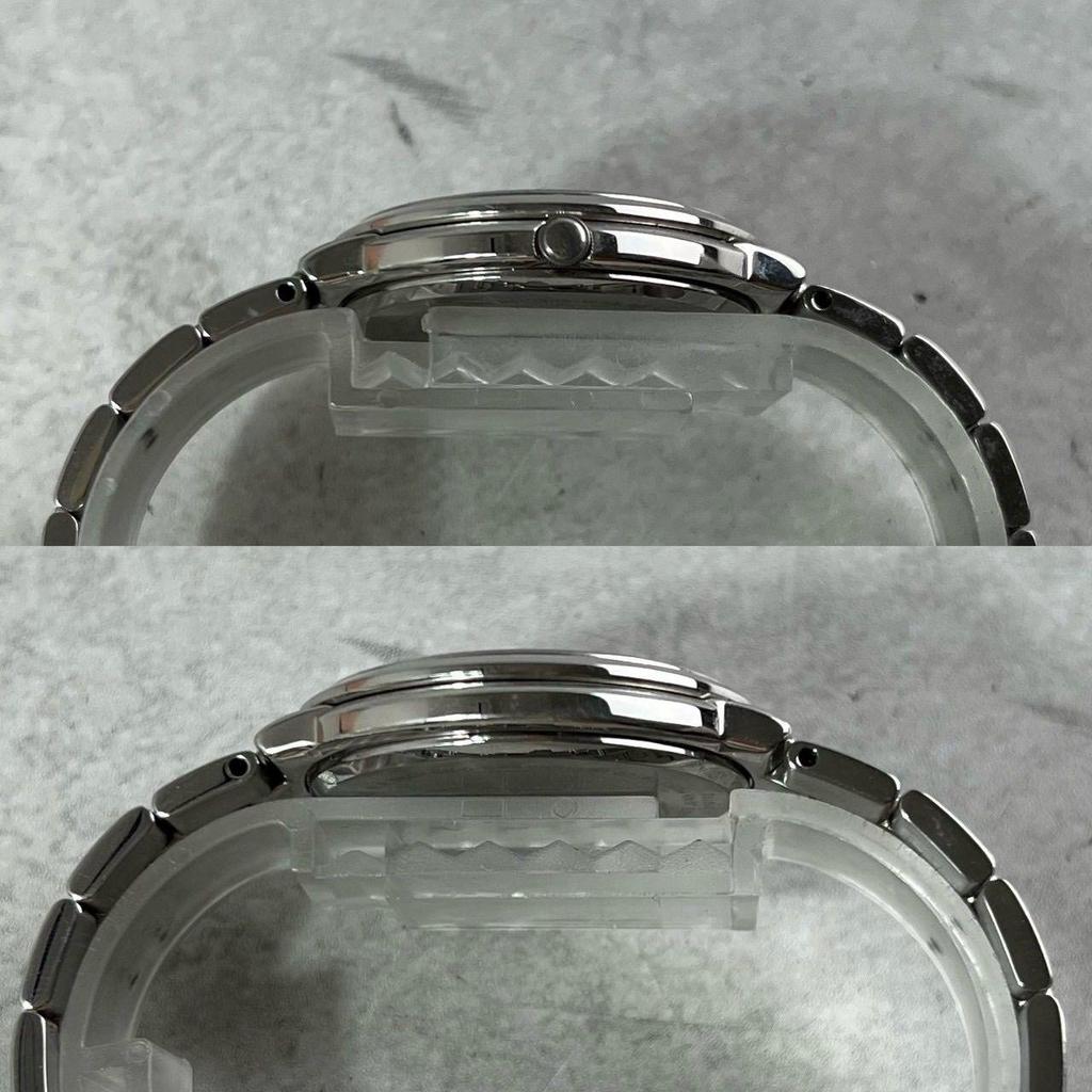 Б/У [Рабочий элемент] CITIZEN Citizen Eco Drive Черный циферблат Римские цифры Солнечные часы Наручные часы
