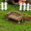 Bonsai Dollhouse Ornament Mini Bench Micro Landscapes Miniature Stools Table Park Chair Figurines