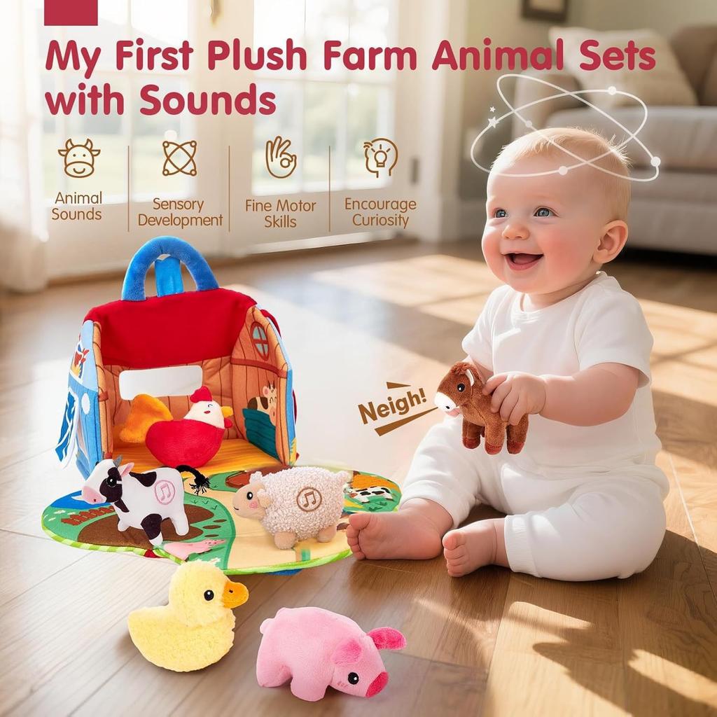Montessori Sensory Cloth Toy Fruit Vegetable Carrot Harvest Garden Plants Plush Toy Fine Motor Skills Early Education