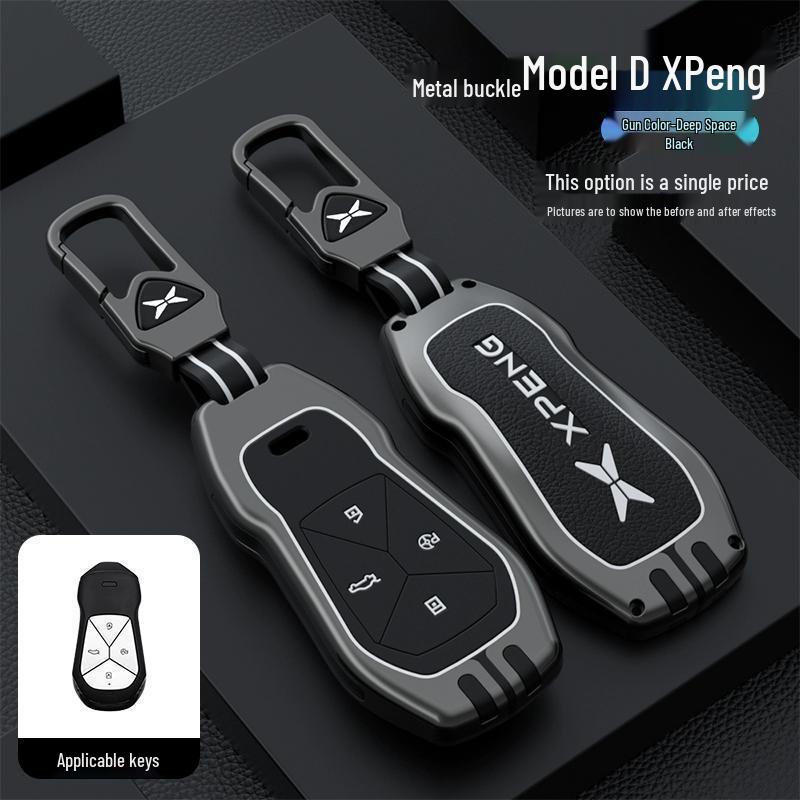 Premium Key Cover & Chain for Xiaopeng Models: P7, P7i, P5, G3, G3i, G6, G9 - Men's & Women's Edition