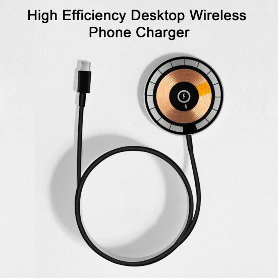 Charger Adapter 15W High Power Magnetic Fast Charging Phone Desktop Wireless Charger for iPhone 14 13 12 Pro