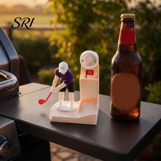 Party Bottle Opener Golf Swing Beer Buddy, Golfer Opener, Themed Bar Game for Friends Fun Parties Man Cave Home Drinking Adults