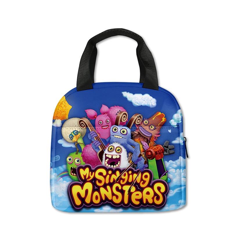 Cute My Singing Monsters Lunch Tote For Elementary School Children