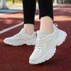 Женская спортивная обувь с толстой подошвой и сеткой, модная и легкая, увеличенного размера, женская обувь, мужские кроссовки