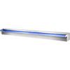 Colorful LED swimming pool waterfall spillway in stainless steel 120x11.5x8 cm