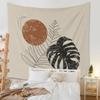 Бохо Фон Иллюстрация Фреска Декор Геометрический Гобелен Настенный Спальня Эстетическое Одеяло
