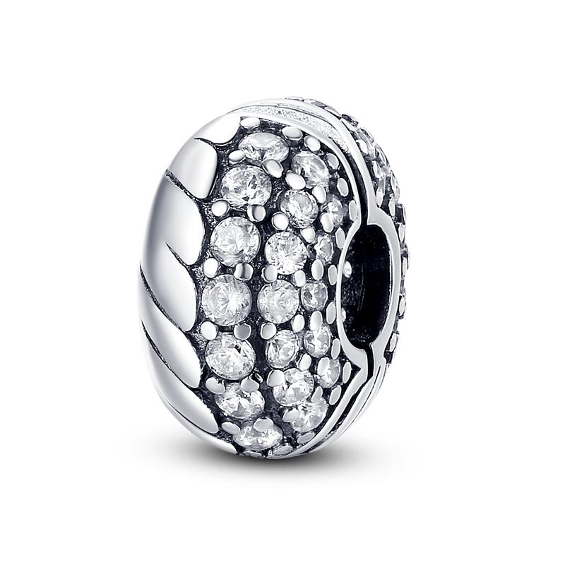 Новые бусины-подвески из стерлингового серебра 925 пробы с геометрическими линиями подходят для оригинального браслета своими руками для изготовления ожерелий с подвесками для женщин