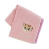 Paul Joe Mini Gauze Handkerchief Cat Pattern Paul Joe Accessory & Women's (Pink) [100% Cotton] 20cm, & 107082-0503-01