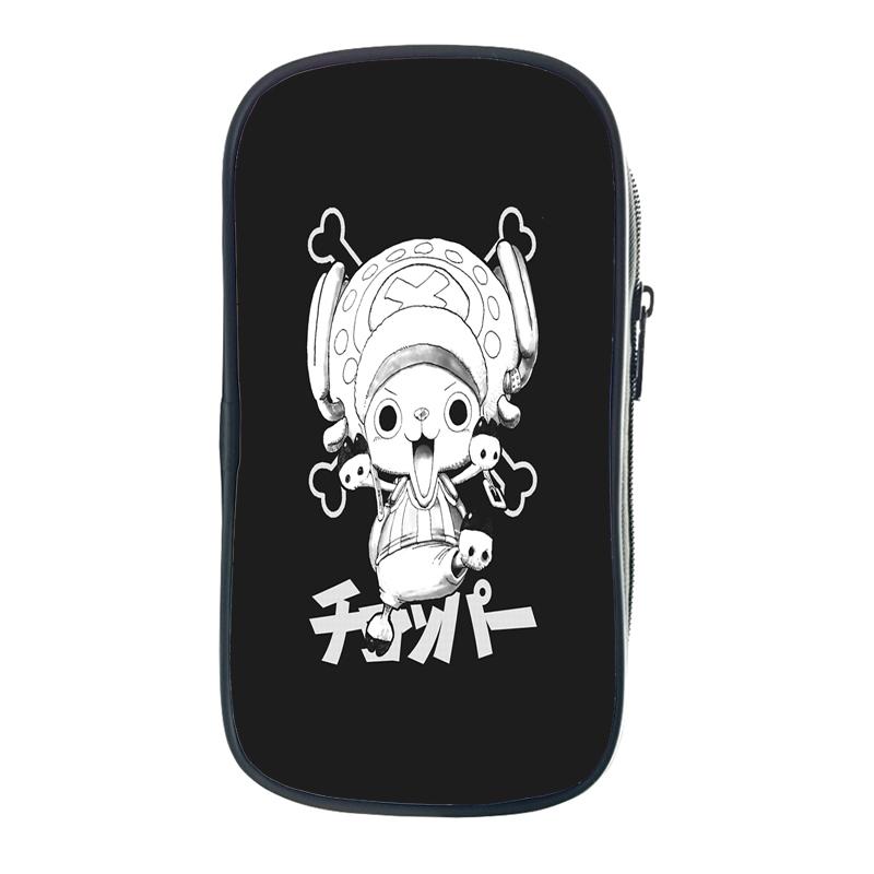 Цельная сумка-карандаш Зоро Луффи Чоппер Эйс, школьные чехлы для юридических школ, кавайная сумка-держатель для канцелярских принадлежностей, чехол для ручек, школьные принадлежности для студентов