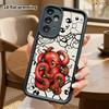Phone case: 2D flat, suitable for Samsung Galaxy A34 A35 M05 M06 S20 S22 S21 FE Plus 5G protective case, vintage red octopus, perfect Christmas and Ha