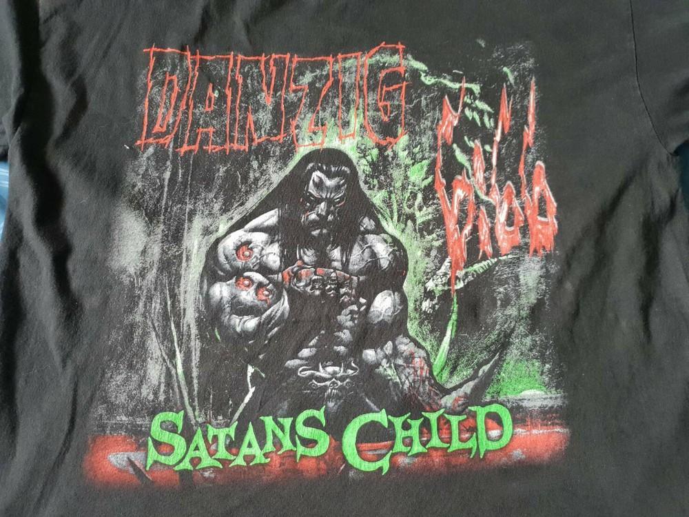 Vintage Danzig Band Satan Child Cotton Black All Size Unisex Shirt Unisex T-Shirt