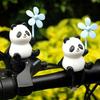Adorable Red Panda Windmill Bamboo Dragonfly Battery Bicycle Electric Motorcycle Ornaments
