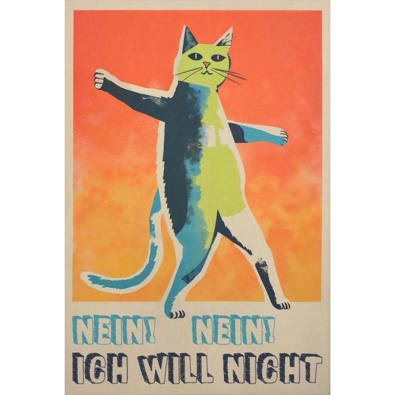 Винтажные Кошки и Собаки Забавный Постер Трендовый Ретро Настенный Декор Холст Печать Постер Забавные Ретро Кошки Настенный Декор Фанки Настенное Искусство