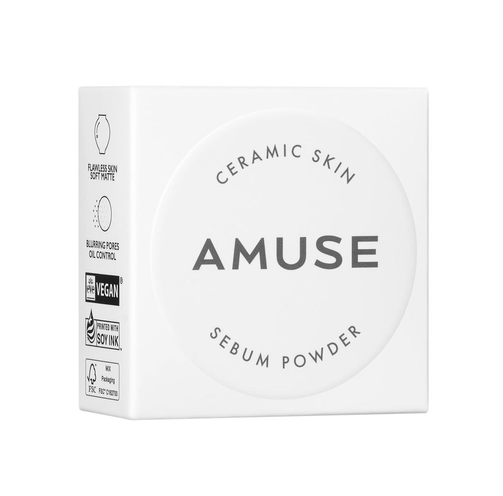 Ceramic Skin Sebum Powder in 2 [AMUSE Official] [NEW colors]