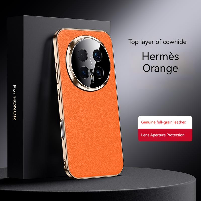 Чехол для телефона Honor Magic 8 7 6 Pro, Роскошный кожаный дизайн с узором личи, Полностью закрывающий камеру, Защитный чехол от падений