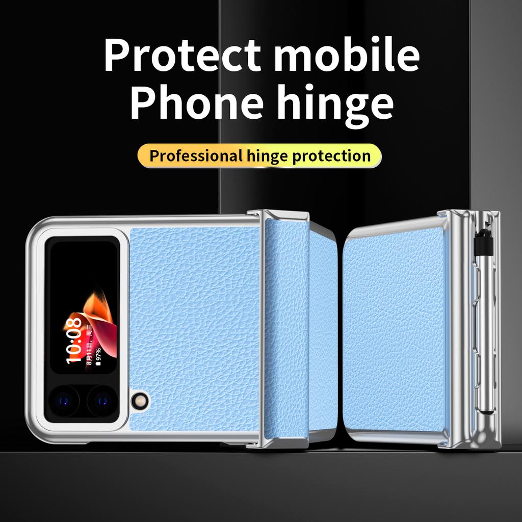 Противоударный кожаный чехол с дизайном S Pen для Samsung Galaxy Z Flip4 Flip 4 Flip3 Flip 3 Zflip4 Нескользящий чехол для Samsung Flip4