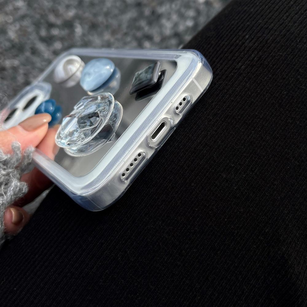 Ins Cool Холодное зеркало чехол для телефона с драгоценными камнями для Iphone 14 12 11 13 Pro Max модный акриловый защитный чехол