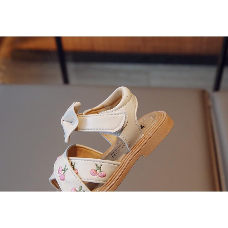 Summer Embroidered Soft Sole Princess Sandals Kids Girls Beach Shoes