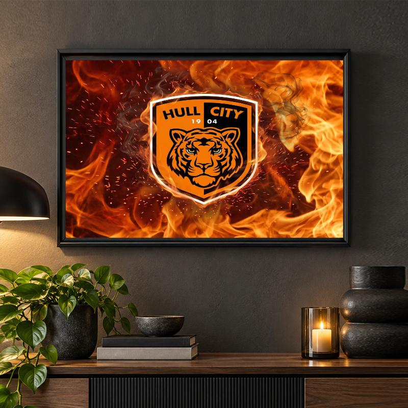 Hull City Football Diamond Painting Kit 5D Full Drill DIY Diamond Mosaic Wall Art Home Decor
