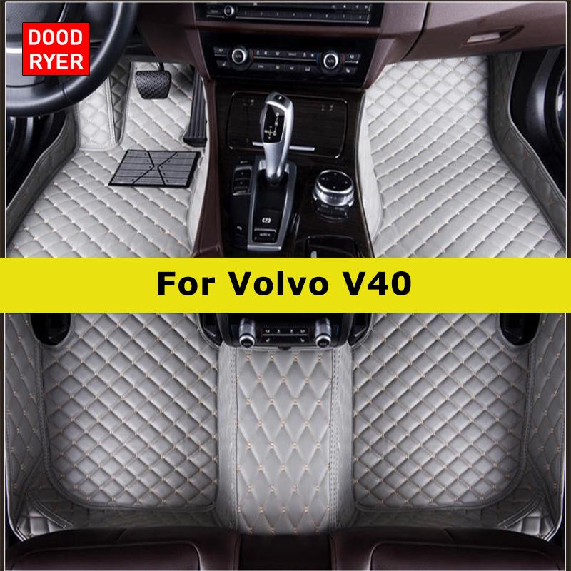 DOODRYER Custom Car Floor Mats For Volvo V40 Auto Carpets Foot Coche Accessorie