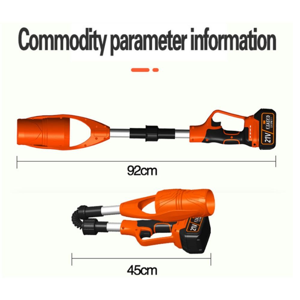 Rechargeable Cordless Lithium-Ion Blower – Foldable, High-Power Electric Tool for Leaf Blowing, Snow Clearing, and Dust Removal