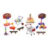 Parrot Stacking Toys Set Eco-friendly No Odor Colorful Basketball Toy Mini Shopping