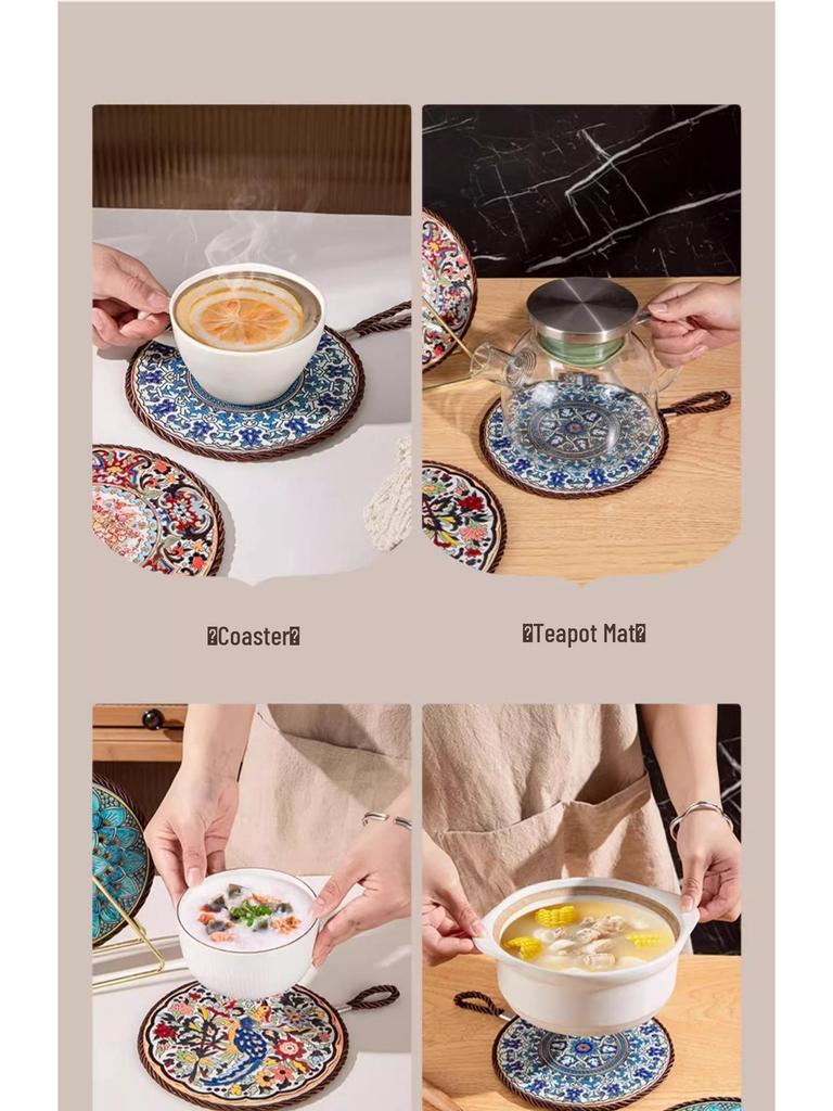 Изолированный коврик для стола, устойчивый к высоким температурам: Прихватка, подставка и защита от ожогов для посуды, мисок и запеканок