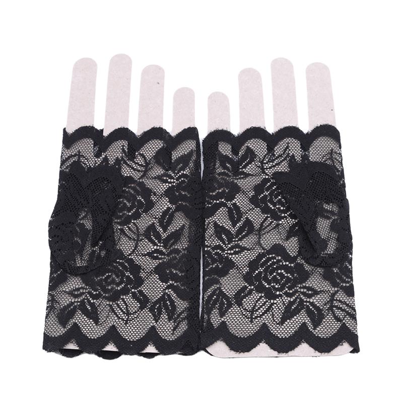 Women's Sexy Lace Gloves Short Cute Fingerless Fashion Wedding Sunscreen Gloves Comfortable Breathable Women Gloves