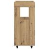 Bar Cart Artisan Oak 60 x 39.5 x 89 cm Engineered Wood