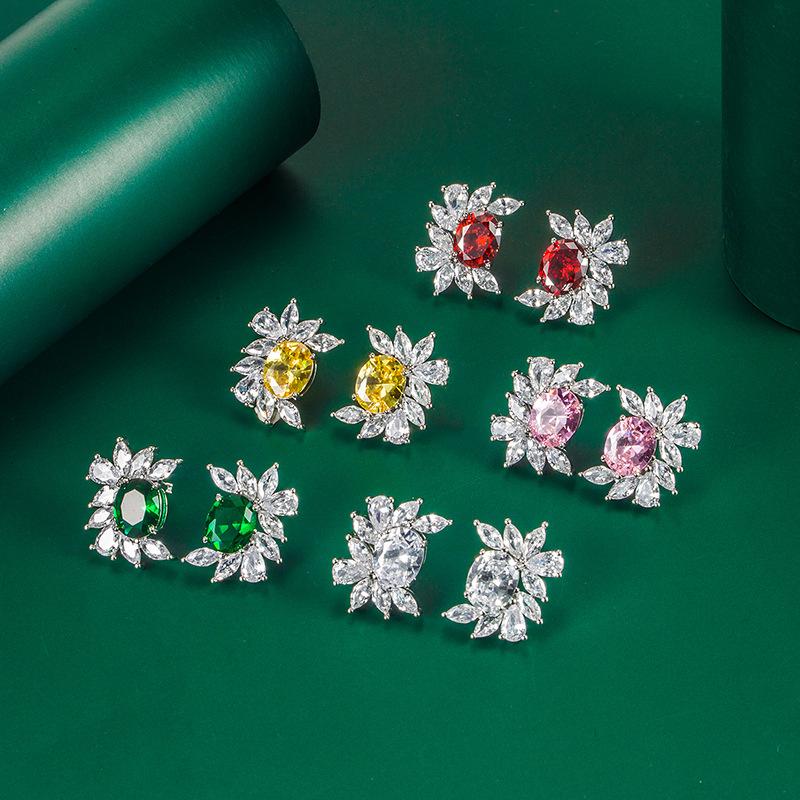 BELLA BOX Роскошные женские серьги-капли, модные нерегулярные овальные серьги с конским глазом, подарок на свадьбу, помолвку и вечеринку