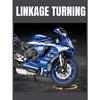 1/12 Yamaha YZF-R1M Alloy Racing Motorcycle Model Diecast Street Sports Motorcycle Model Simulation Sound and Light Детские игрушки Подарок