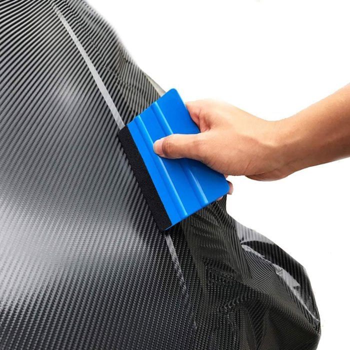 Raclette de bord en fibre - AIMOONSA - Bord en fibre - 2 pièces - Noir - PP et microfibre réutilisable