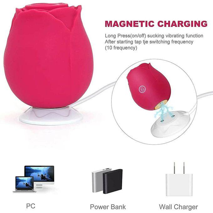 USB Rose Вибратор Вагина Клитор Присоска