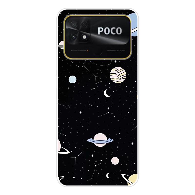 Для Xiaomi Poco C40 C 40 Чехол Мягкая силиконовая задняя крышка Мультяшный чехол для телефона Разнообразие