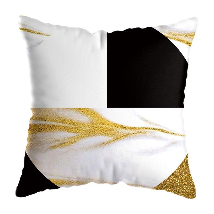 Наволочка с геометрическим рисунком, абстрактная подушка, короткая плюшевая подушка для дома, дивана-кровати, офиса
