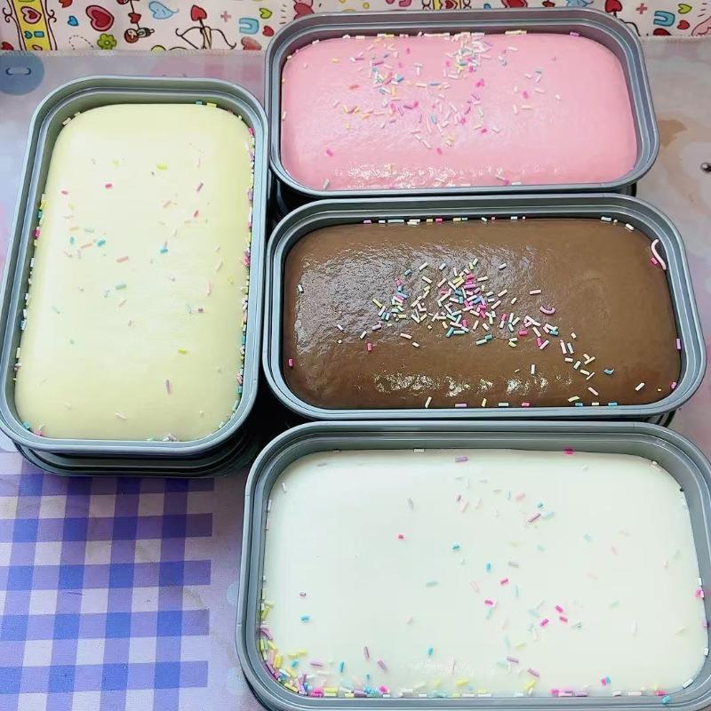 Slow Rebound Cream Cake Squeeze Toy Sticky Box Design Fidget Stress Relief Toy for Kids Adults Party Favor Holiday Gift